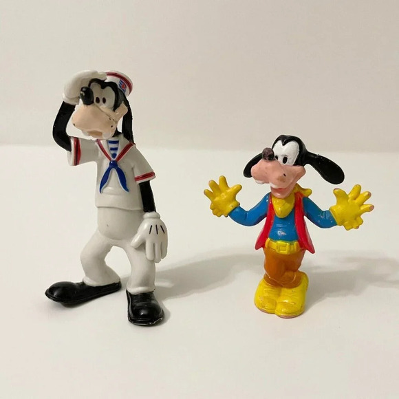 Vintage Disney Figures Lot of 6 Goofy and  Pluto Toys - Picture 12 of 16
